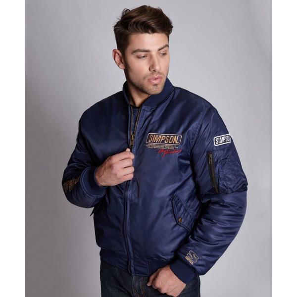 SIMPSON Vv\ NSW-1907 Retro Army Bomber [g A[~[ {o[] TCYFS EC^[WPbg WPbg Ap
