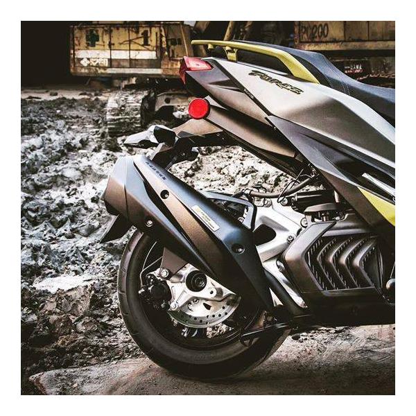 S-RZ �G�X�A�[���[�b�g Full exhaust system(silent type�^steel) �^�C�v�FStainless silencer shell Fighter4V 125 GT R1 Z Fighter F1 SYM �}�t���[