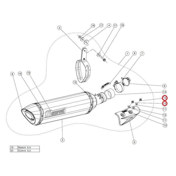 AKRAPOVIC AN|rb` yyAp[czP-FB33 bolt CBR1000RR SP SP2 GSX-R1000 HONDA z_ SUZUKI XYL ̑}t[IvVECi