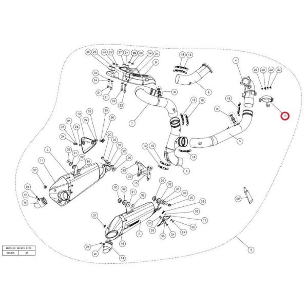 AKRAPOVIC AN|rb` yyAp[czP-R93 clamp ss 1199PANIGALE R S 899PANIGALE DUCATI hDJeB }t[NvET{gNv }t[