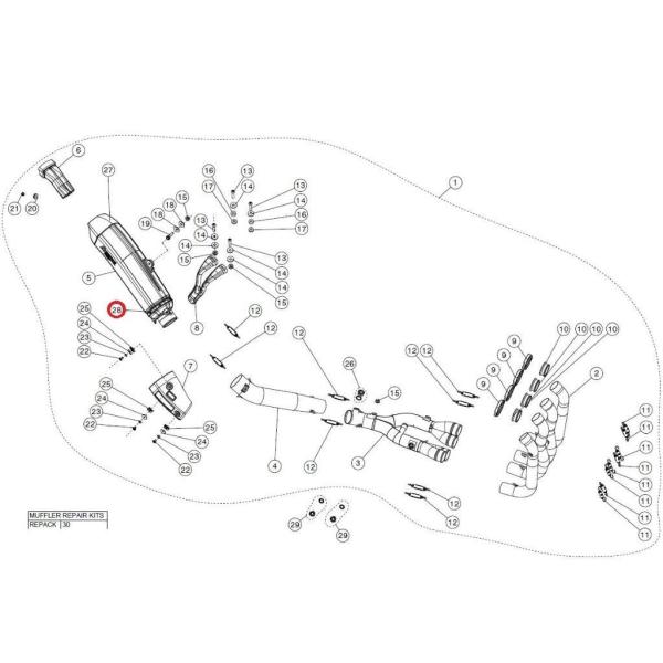 AKRAPOVIC AN|rb` yyAp[czP-TT69 belt ti YZF-R1 YAMAHA }n ̑}t[IvVECi }t[