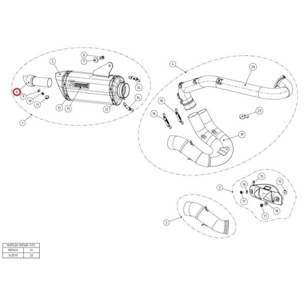 AKRAPOVIC AN|rb` yyAp[czV-TUV156 noise insert HYPERMOTARD HYPERSTRADA DUCATI hDJeB obtECi[TCT[ }t[