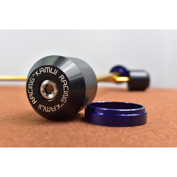 KAMUI �J���C Front-Rear Axle Protector �J���[�FBlue Z650 KAWASAKI �J���T�L �A�N�X���X���C�_�[ �t���[��