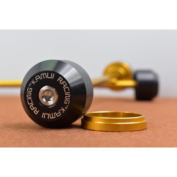 KAMUI �J���C Front-Rear Axle Protector �J���[�FGold ZX10R KAWASAKI �J���T�L �A�N�X���X���C�_�[ �t���[��