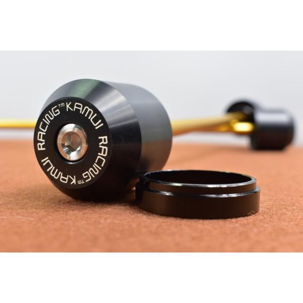 KAMUI �J���C Front-Rear Axle Protector �J���[�FBlack GSX-S750 SUZUKI �X�Y�L �A�N�X���X���C�_�[ �t���[��