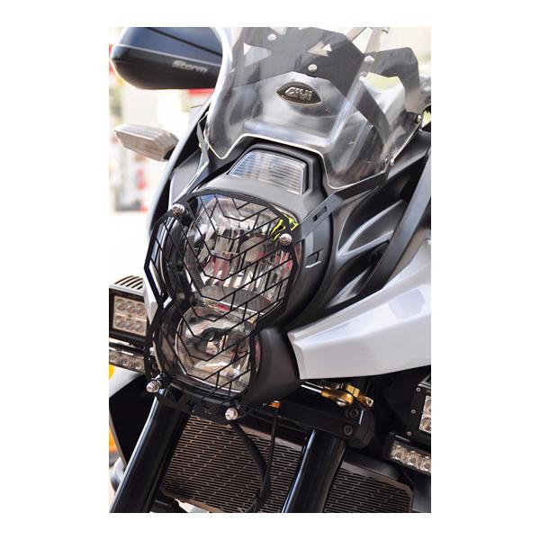 ADV TECH �G�[�f�B�[�u�C �e�b�N Headlight guard VERSYS650 KAWASAKI �J���T�L �w�b�h���C�g�K�[�h �O��