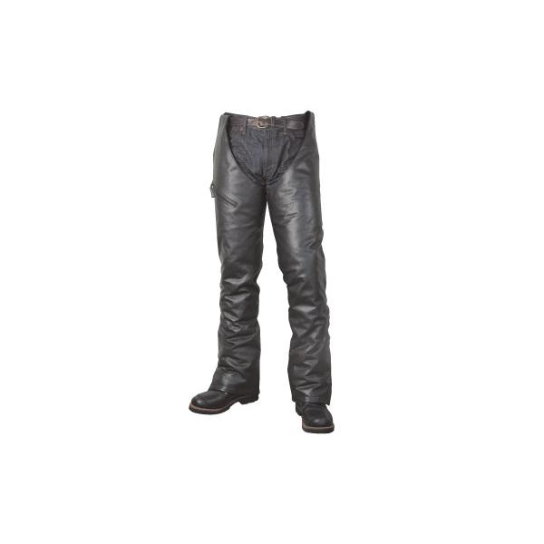ROUGH＆ROAD ラフ＆ロード サイドジップレザーレッグウォーマー サイズ：スタンダード(身長155-175cm) チャップス パンツ・ボトムス アパレル