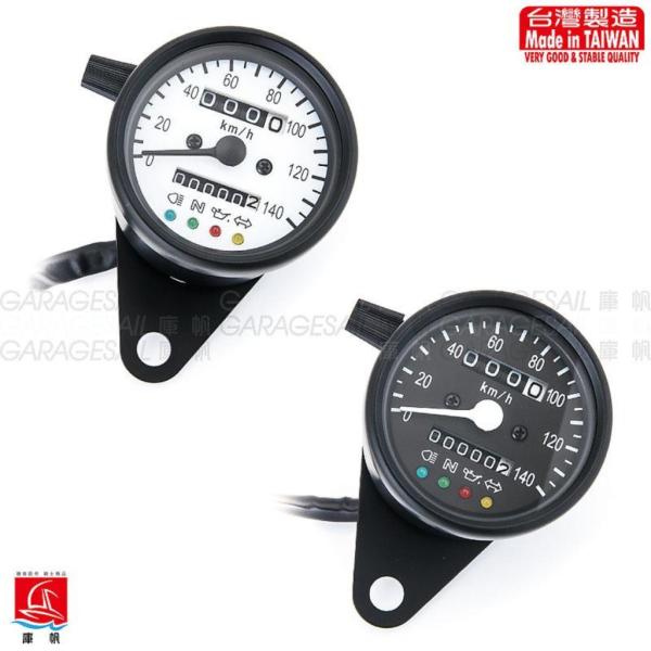 GarageSaiL K[WZC 60mm Speedometer J[FWHITE surface Xs[h[^[ [^[ECWP[^[֌W dn