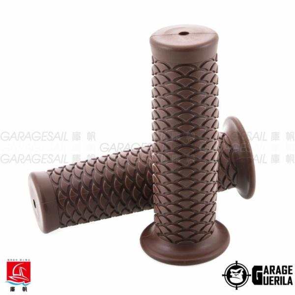 GarageSaiL �K���[�W�Z�C�� Fish scale rubber Grips �J���[�FDark Coffee �O���b�v �n���h��