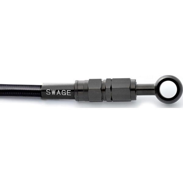 SWAGE-LINE �X�E�F�b�W���C�� ���A �u���[�L�z�[�X�L�b�g �t�B�b�e�B���O�J���[�F�X�e�����X�u���b�N / �z�[�X�J���[�F�u���b�N�X���[�N�z�[�X SRX400 SRX600