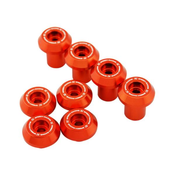 GTR �W�[�e�B�[�A�[�� 8pcs.�u�b�V���O SPEEDY �J���[�F �I�����W �Y�[�}�[X HONDA �z���_ �ėp�{���g�E�l�W