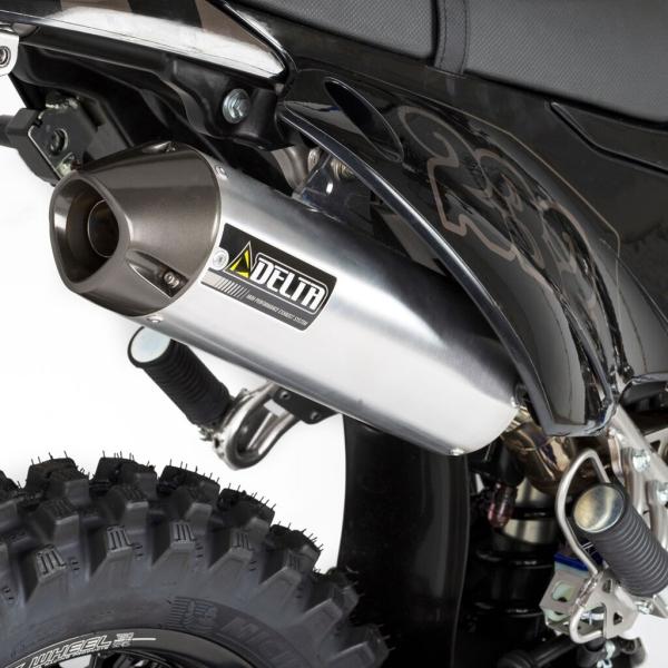 XR230用DELTA Barrel 4 マフラー ステンレス