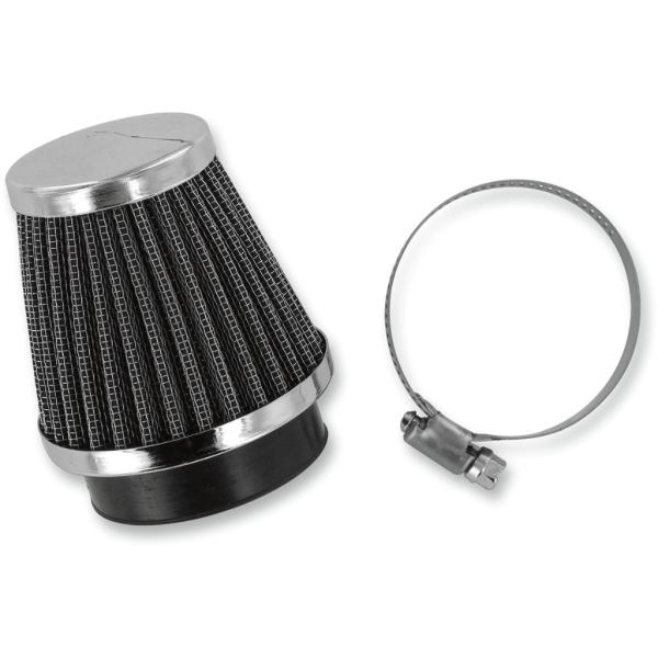 EMGO GS AIR FILTER CHROME END 52MM [1011-0459] CB400  CB450 KZ 400 440 B ZR 550 Zephyr GS E GT 500 Titan 750 LeMans SR XJ 650 Maxim 900 XS 1100