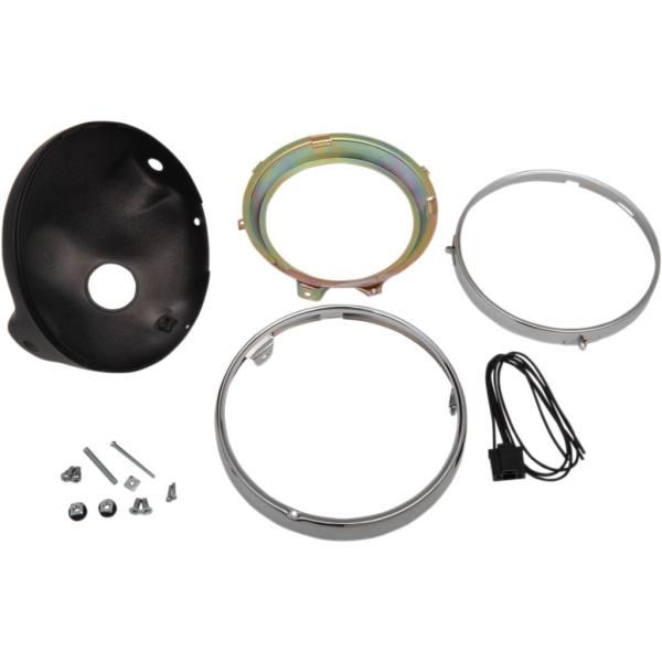 EMGO �G���S H�^LAMP Z1 STYLE SHELL Housing�^Stem Color�FBlack [2001-0820] �w�b�h���C�g ���Η� �d���n