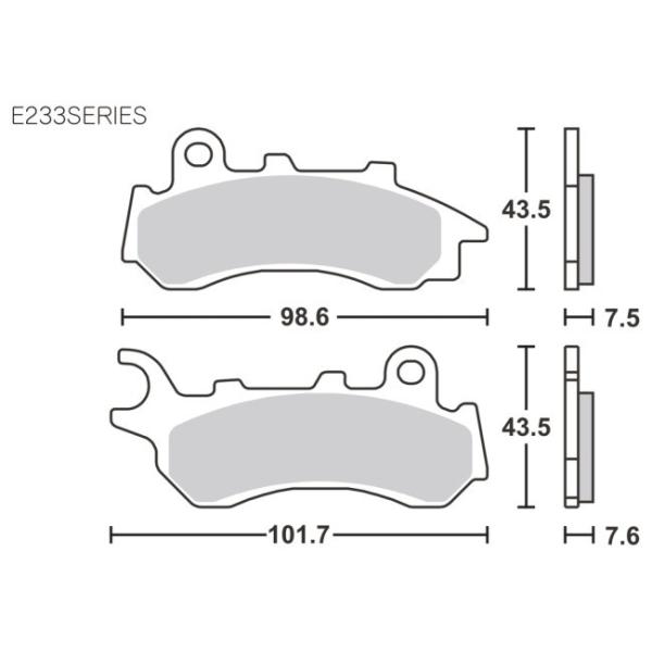SBS GXr[GX Xg[gZ~bN 233E u[Lpbh PCX PCX150 HONDA z_ u[L