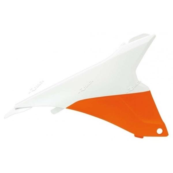 RACETECH ���[�X�e�b�N Air box Covers Orange�^White KTM 125 EXC FACTORY EDITION SIX DAYS 200 250 EXC-F 300 450 500 �T�C�h�J�E���E�T�C�h�J�o�[ �O��