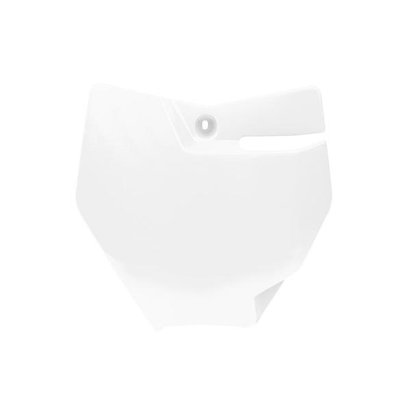 RACETECH [XebN Front Number Plate White KTM SX85 85 SX BIG WHEELS 19/16 STD 17/14 [bPv[gE[bPx[X O