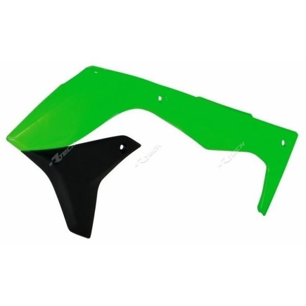 RACETECH [XebN Radiator Covers Neon Green Kawasaki KX250F KX 450 F  KAWASAKI JTL WG[^[ p֘A GW