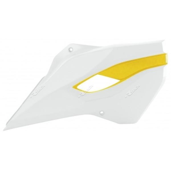 RACETECH [XebN Radiator Covers OEM Color White^Yellow Husqvarna FC 250 350 450 FE 501 TC 125 TE 300 HUSQVARNA nXNo[i WG[^[