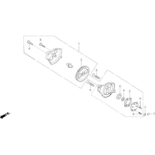 HRC �G�C�`�A�[���V�[ �I�C���|���v�A�E�^�[���[�^�[ NSF100 HONDA �z���_ �I�C���|���v �G���W���p�[�c �G���W��