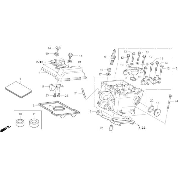 HRC �G�C�`�A�[���V�[ �V�����_�w�b�h�K�X�P�b�g NSF250R HONDA �z���_ �G���W���K�X�P�b�g �G���W���p�[�c �G���W��