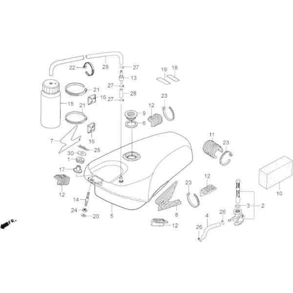 HRC �G�C�`�A�[���V�[ �^���N�}�E���g�s�� RS125R HONDA �z���_ ���̑��K�\�����^���N�I�v�V�����E��C���i �^���N�֘A �O��