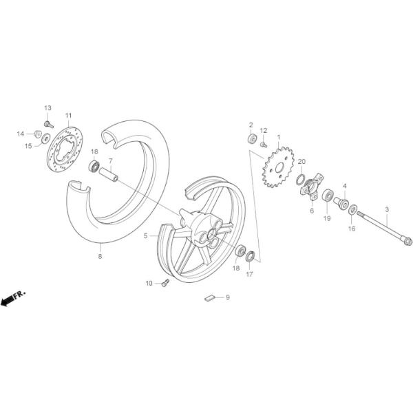 HRC �G�C�`�A�[���V�[ ���W�A���{�[���x�A�����O RS125R HONDA �z���_ �x�A�����O