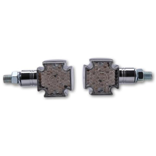 Shin-Yo V[ LED mini indicators CROSS chrome-plated short handle ECJ[ Η dn