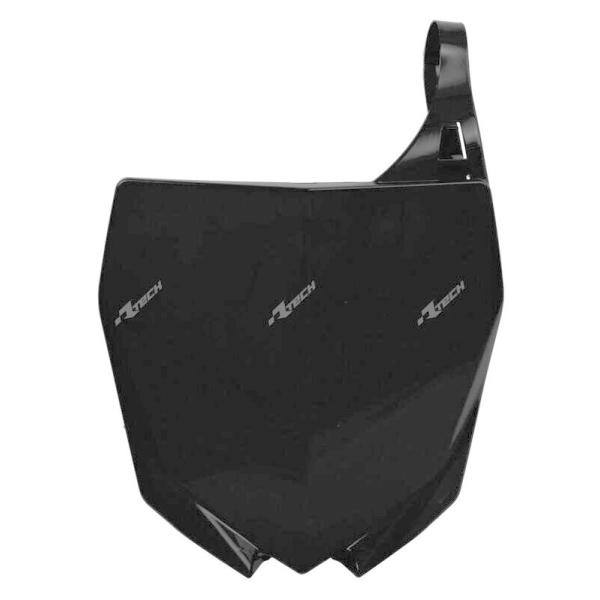 RACETECH [XebN Front Number Plate Black Yamaha [bPJE JE֘A O