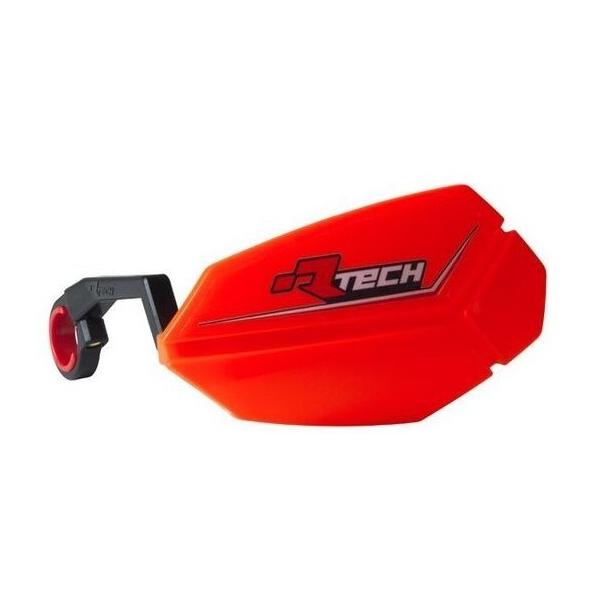 RACETECH ���[�X�e�b�N R20 Handguards - Neon Red  E-Bike �n���h�K�[�h�E�i�b�N���K�[�h �n���h�����Ӄp�[�c �n���h��