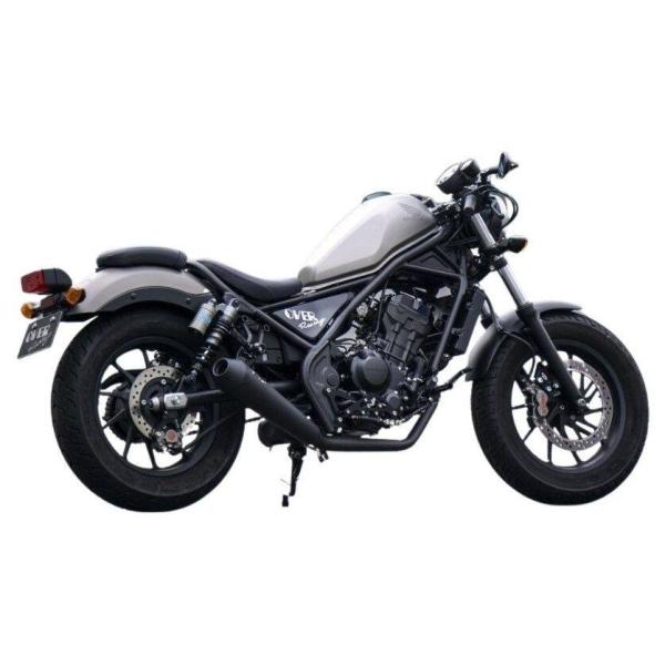 OVER オーヴァー SSメガホン コンプリートマフラー BLK Rebel250 S Edition REBEL250 HONDA ホンダ フルエキゾーストマフラー マフラー