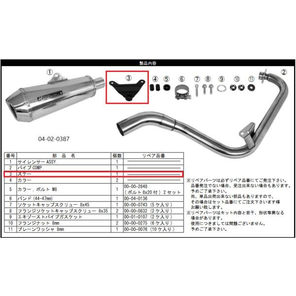 スペシャルパーツ武川 SP武川 SPタケガワ ステーCOMP./GROM JC92