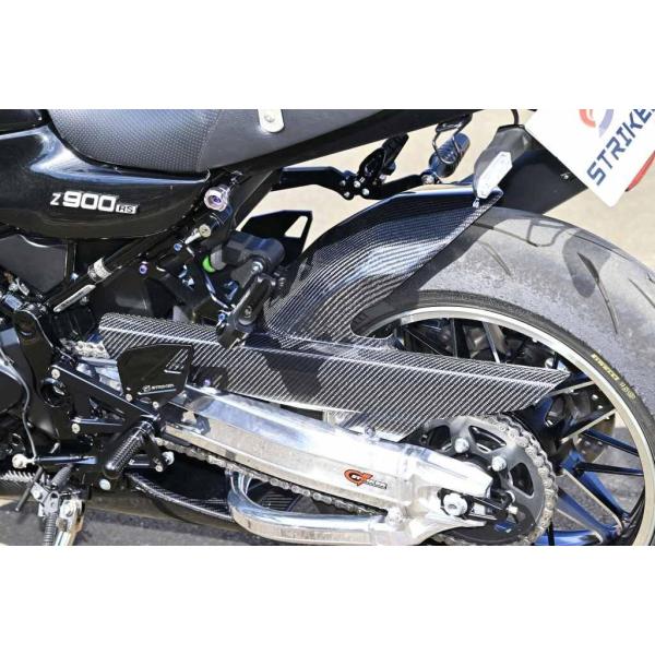 STRIKER ストライカー エアロデザインSADリアフェンダー 表面処理：綾織カーボン Z900RS CAFE KAWASAKI カワサキ リアフェンダー フェンダー関連 外装