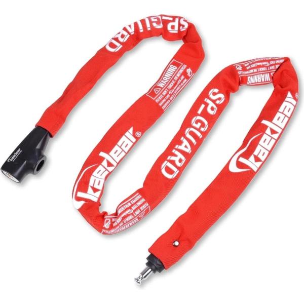 他サイト： Kaedear カエディア SP-GUARD タイプ チェーン カラー：レッド / サイズ：1500mm チェーンロック 保管・盗難防止用品の商品画像