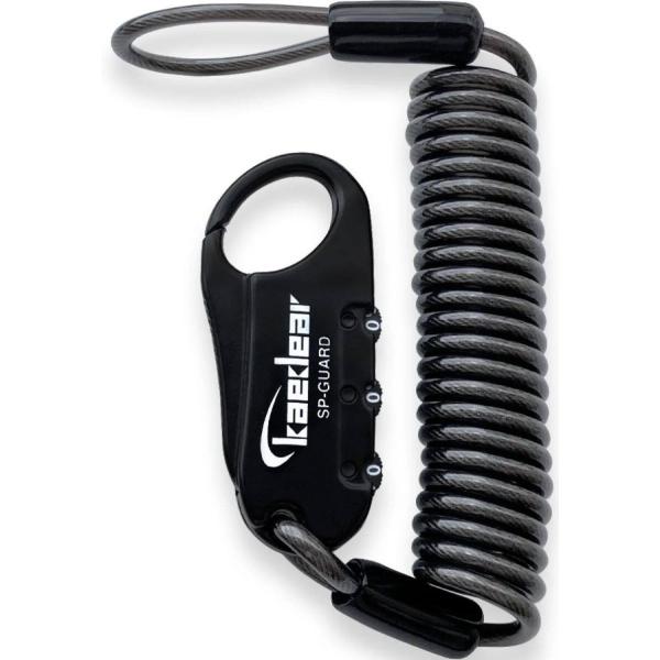 他サイト： Kaedear カエディア SP-GUARD タイプ ワイヤー カラー：ブラック ワイヤーロック 保管・盗難防止用品の商品画像