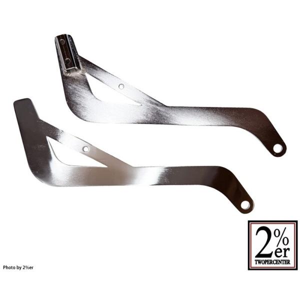 2%er ツーパーセンター シッシーバー(シーシーバー)用ロングプレート SR400 SR500 YAMAHA ヤマハ グラブバー・タンデムバー・シーシーバー 外装