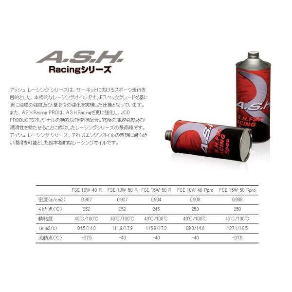 限定価格セール！】 A.S.H. アッシュ FSE E-Spec RACING 15W-50 合成油