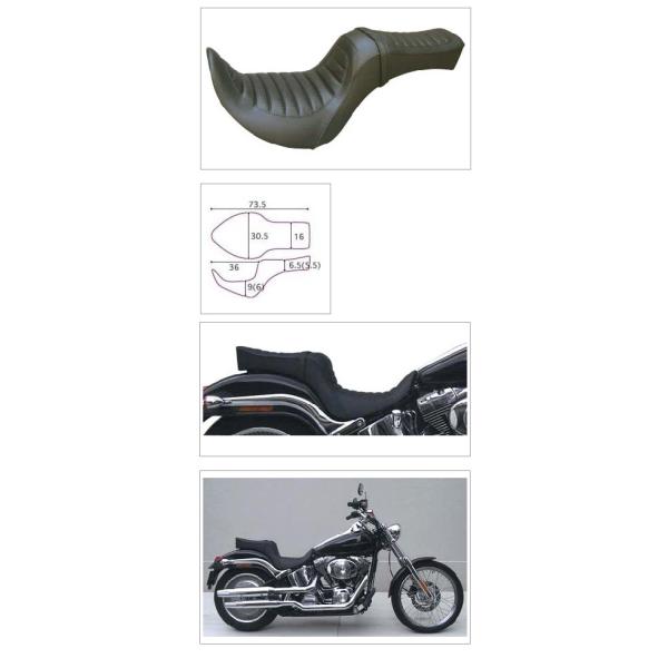 K&H ケイアンドエイチ キング＆クイーン タック FXSTD SOFTAIL DEUCE