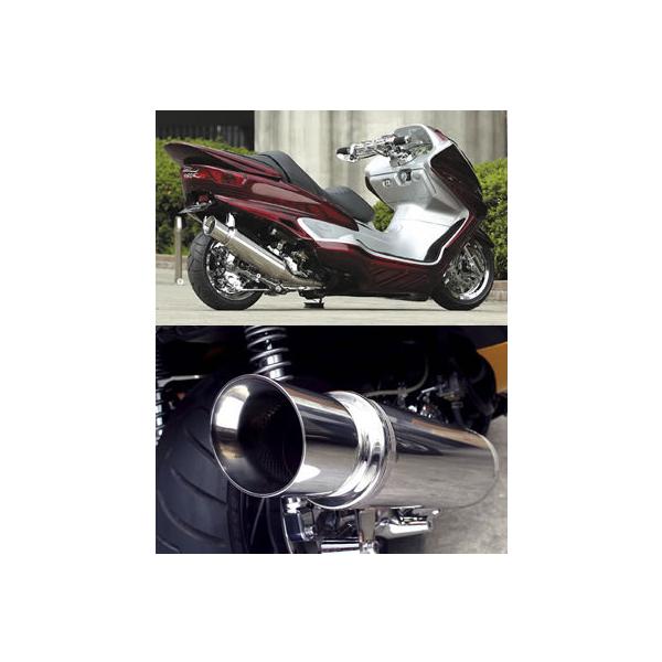 【中古・社外】ヤマハ マジェスティ SG03J ツインマフラー MAJESTY SPI（スペシャル・パーツ・イハラ） FANATIC(ファナティック)マフラー