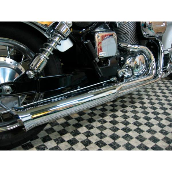 ケンテック 極太フレアカット110φ 2IN1マフラー　シャドウ400NC34等 webike_20042474