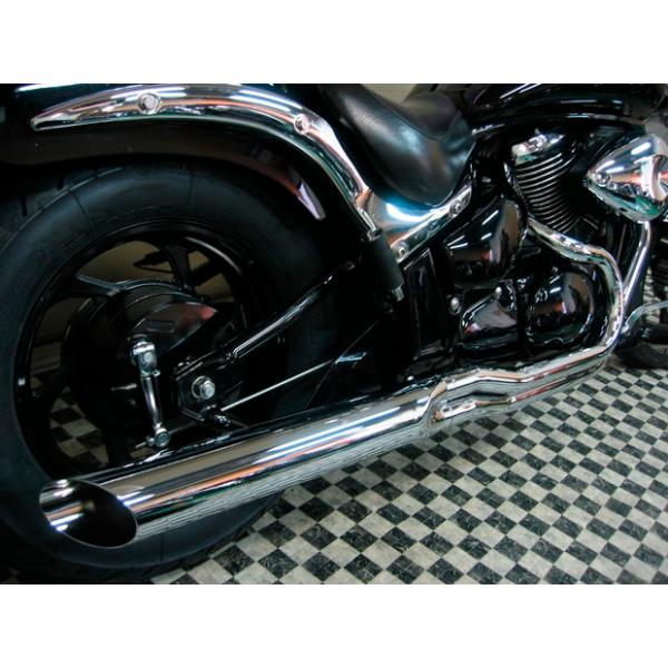 ブルバード400インジェクション車 KENTEC ローライダー2in1マフラー webike_20042531