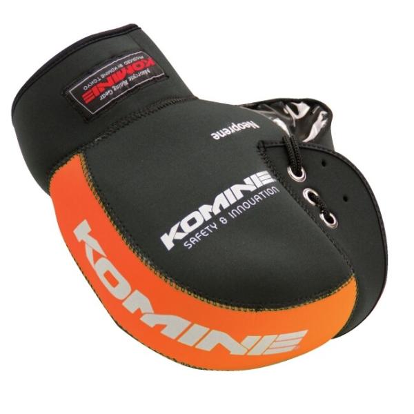 他サイト： KOMINE コミネ AK-021 ネオプレーンハンドルウォーマー カラー：ブラック／オレンジ ハンドルカバー・ハンドルウォーマーの商品画像