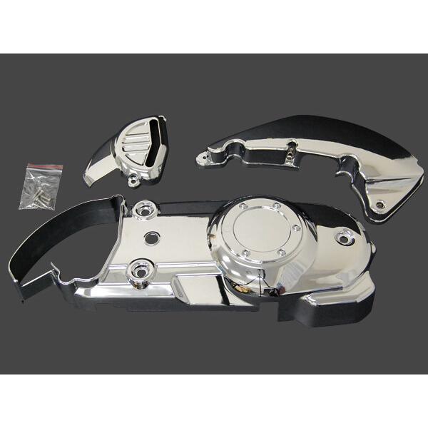 バイクパーツセンター メッキクランクケースカバー3点セット アドレス