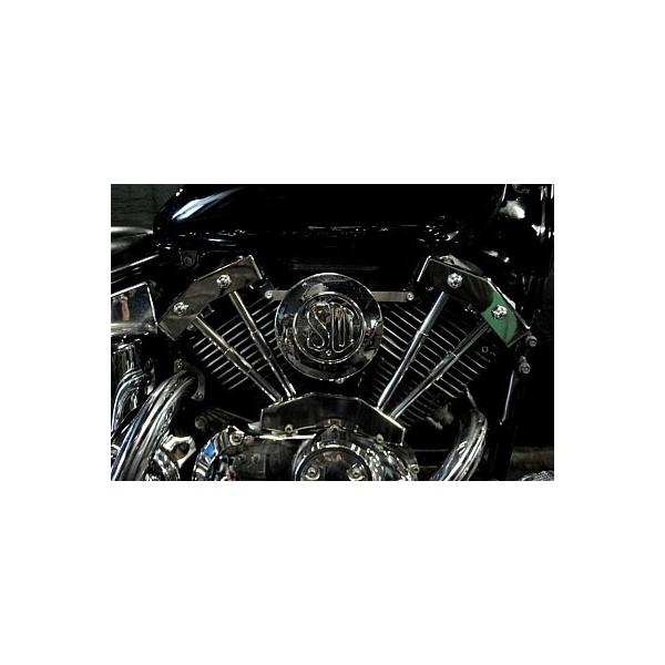 部品屋K&W ダミープッ シュロッドカバーKIT ドラッグスター400 YAMAHA