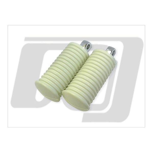 GUTS CHROME（ガッツ クローム） 純正タイプフットペグ ホワイト 汎用