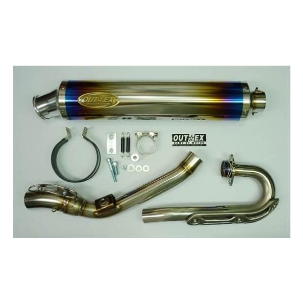 OUT-EX ステンレス マフラー OUTEX アウテックス OUTEX.R-SSTG/O2 フルエキゾーストマフラー