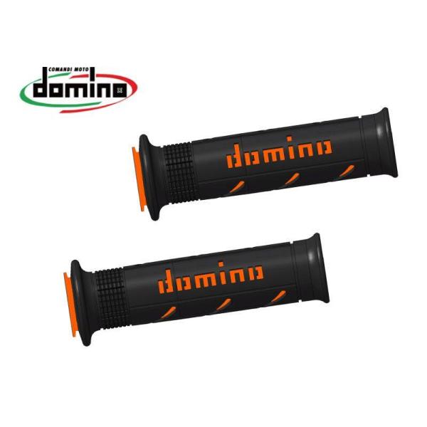 domino ドミノ ストリートタイプ グリップ カラー：ブラック×オレンジ オンロードモデル ハンドル
