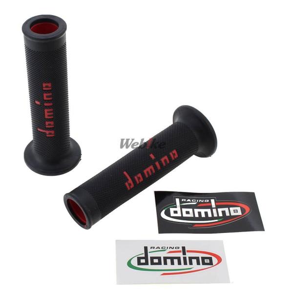 domino ドミノ レースタイプ グリップ カラー：ブラック×レッド ハンドル