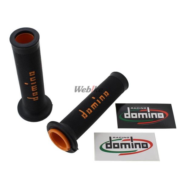 domino ドミノ レースタイプ グリップ カラー：ブラック×オレンジ ハンドル