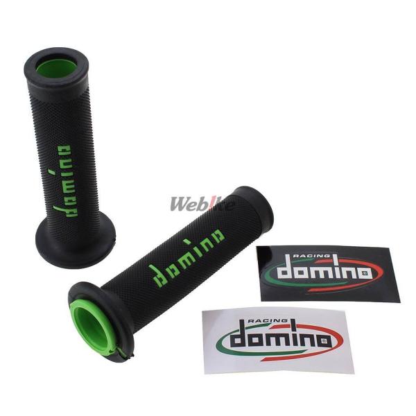 domino ドミノ レースタイプ グリップ カラー：ブラック×グリーン ハンドル